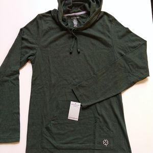 New Lucky Brand Green Small Men's Hooded Shirt NWT